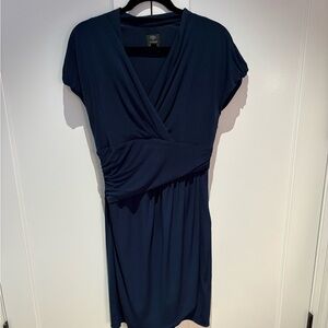 Suzi Chin for Maggy Boutique Deep Blue Midi Dress
